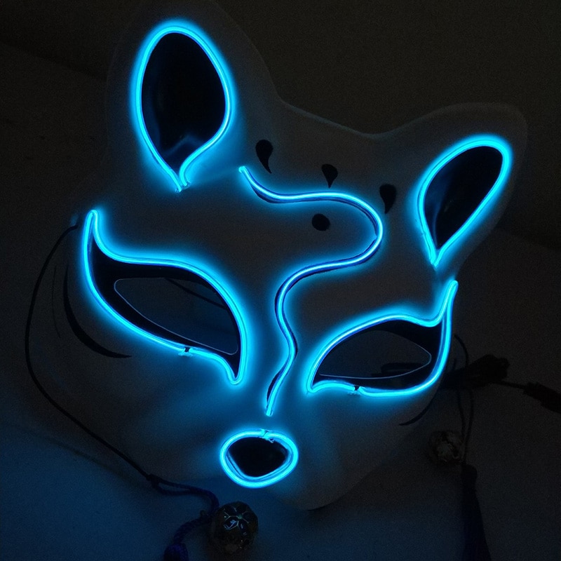 Halloween LED Mask Glow In Dark Animal Masks Maska Cosplay Mascara Horror Ball Masquerades Supplies