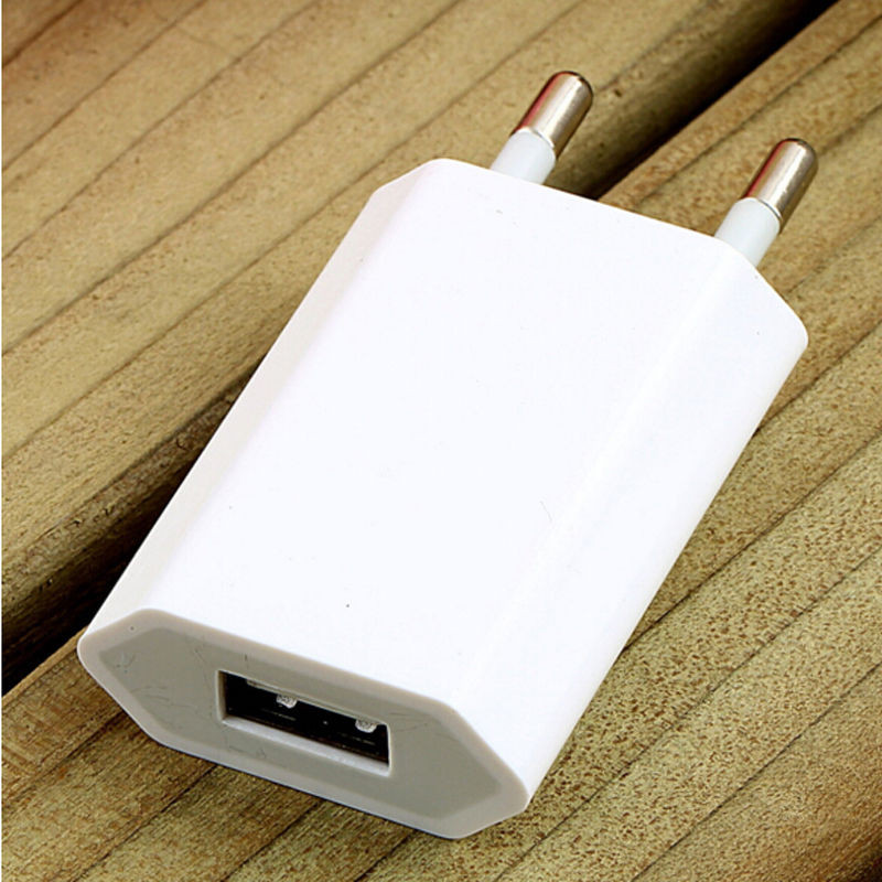 Blanc 1A ue Plug USB chargeur mural adaptateur tél... – Grandado