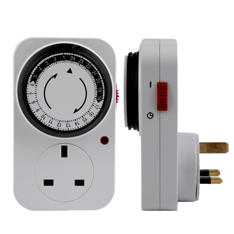 24 Hour Cyclic Timer Switch Kitchen Timer Outlet Loop Universal Timing Socket Mechanical Timer UK EU US Plug