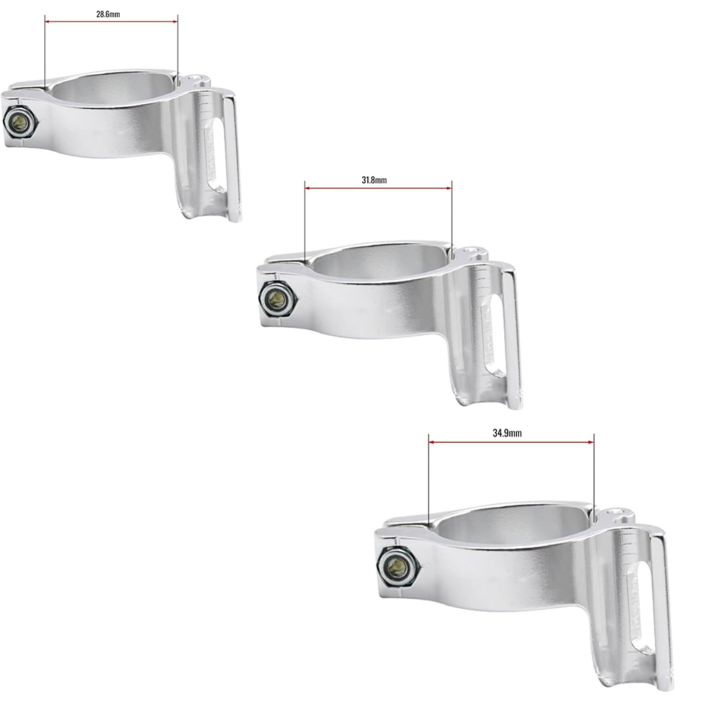 CATAZER Bicycle Front Derailleur Adjustable Braze Adapter for Clamp 28.6/31.8/34.9mm Compatible with Shimano Sram Road/MTB Bike