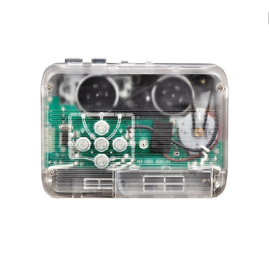 Bluetooth Transmitter Stereo Transparent Cassette Player with FM Radio Auto-revers function Portable Bluetooth Cassette Player