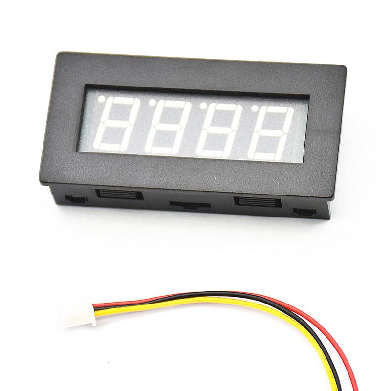 Universal 4LED Digital Frequency Tachometer Speed Meter RPM Tester 5-9999R/M DC8-15V C5P3 Car Accessories