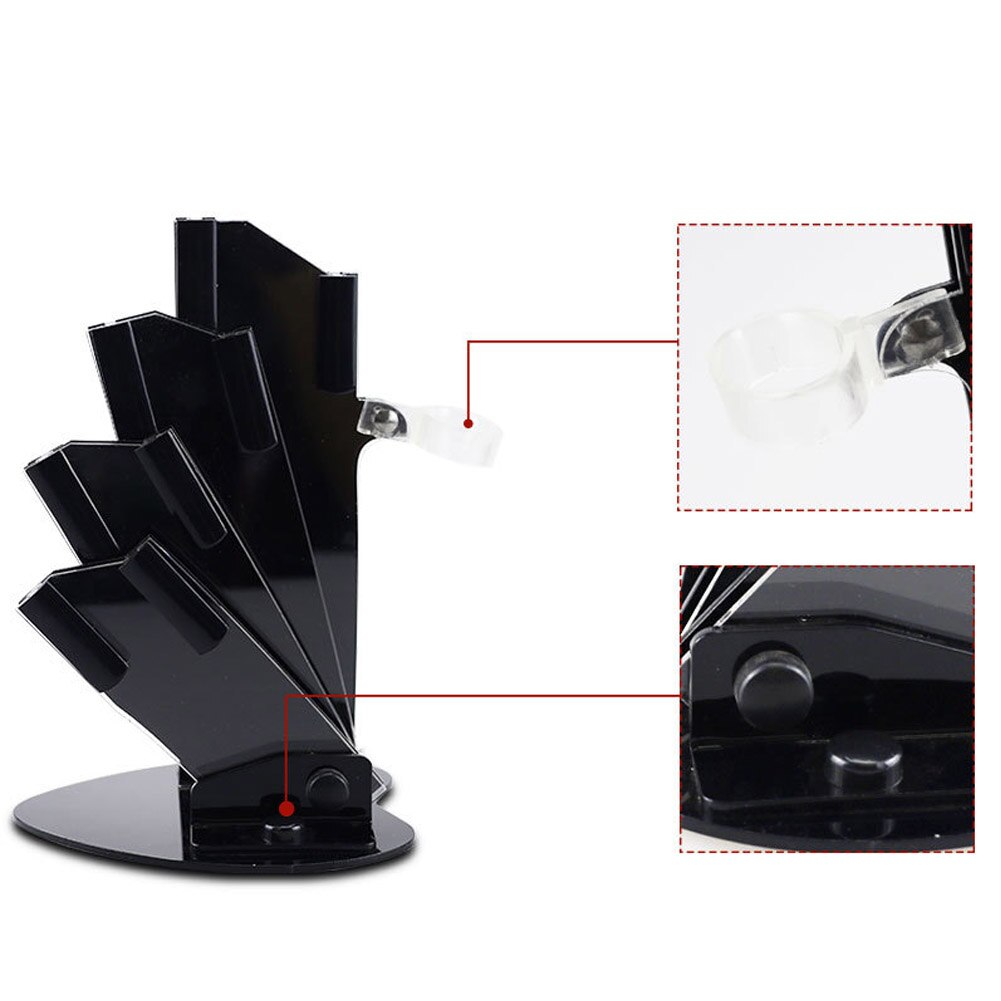 Einzigartige Messer Halfter Fan-bilden Acryl Messer Halfter Küche Liefert 3 Zoll 4 Zoll 5 Zoll 6 Zoll