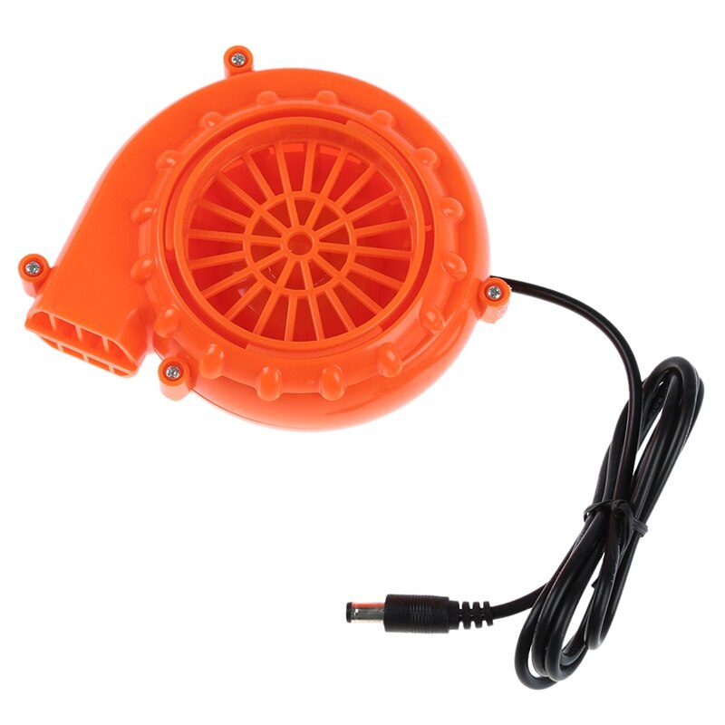 Ventilador Mini para disfraz inflable de cabeza de mascota 6V alimentado por 4xAA batería seca naranja