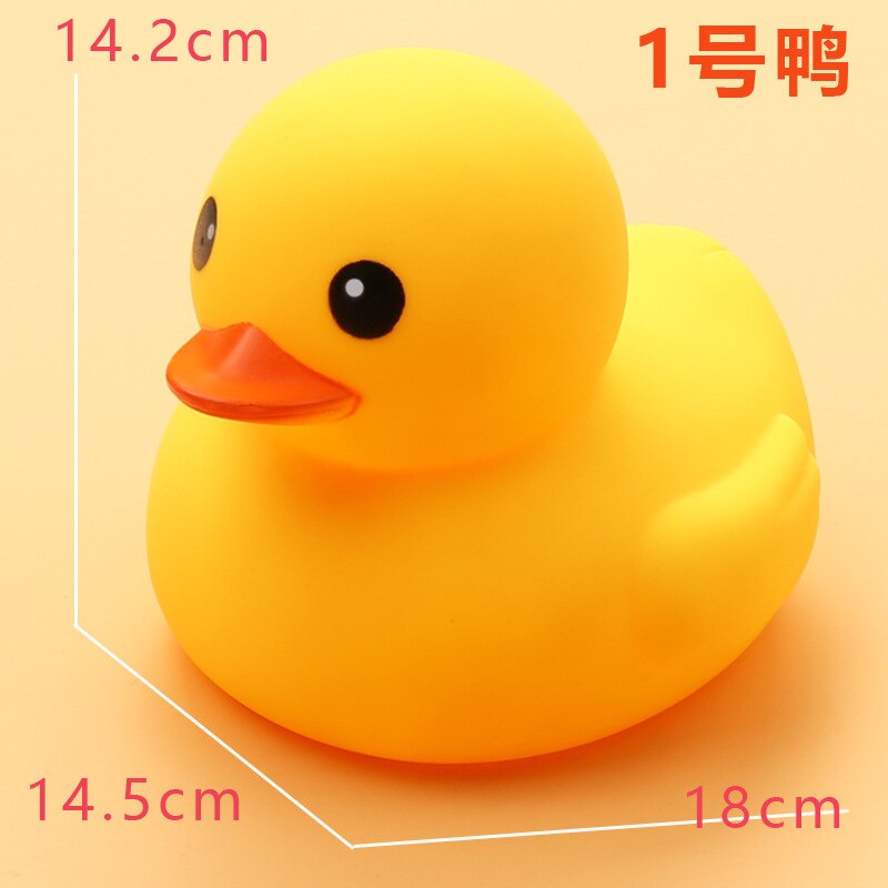 5pc BabyToy Bad Ente Gelbe Ente Lustige Mädchen Junge Kinder Strand Schwimmen Kawaii Nette Wasser Float Gummi Badewanne spielzeug für Kinder: 5pcs NO1