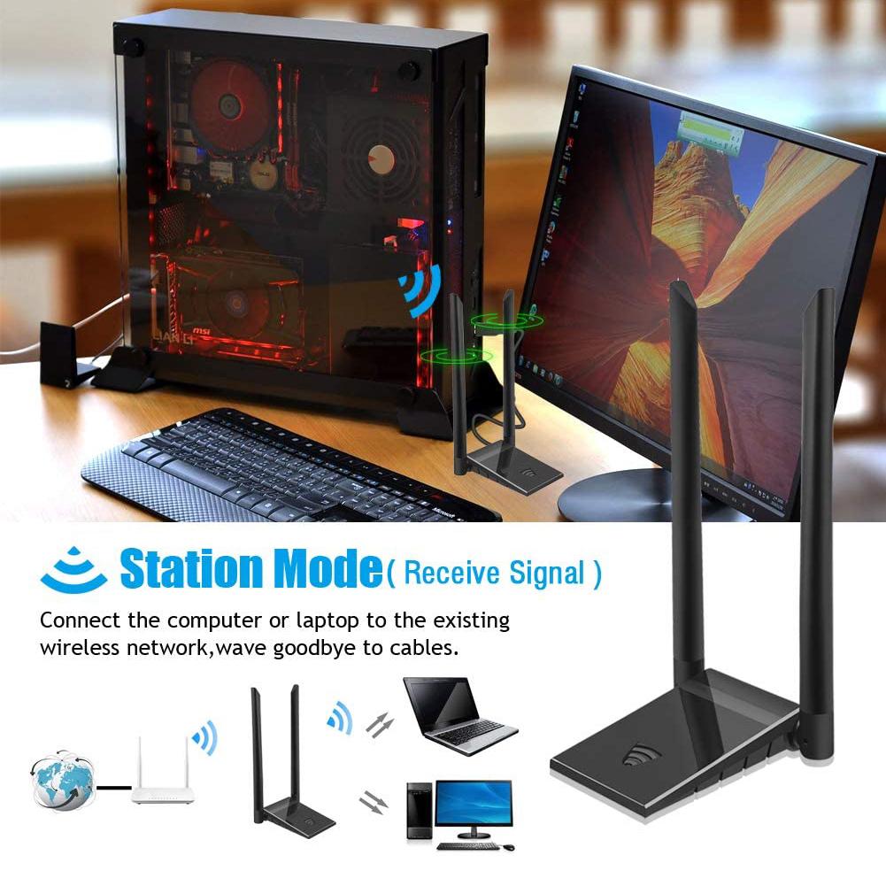 Dual Band 1200Mbps USB 3.0 WiFi Adapter AC1200 Wireless USB Wifi Lan Dongle 2.4G/5Ghz Wi-fi Receiver Antenna Network Card USB3.0