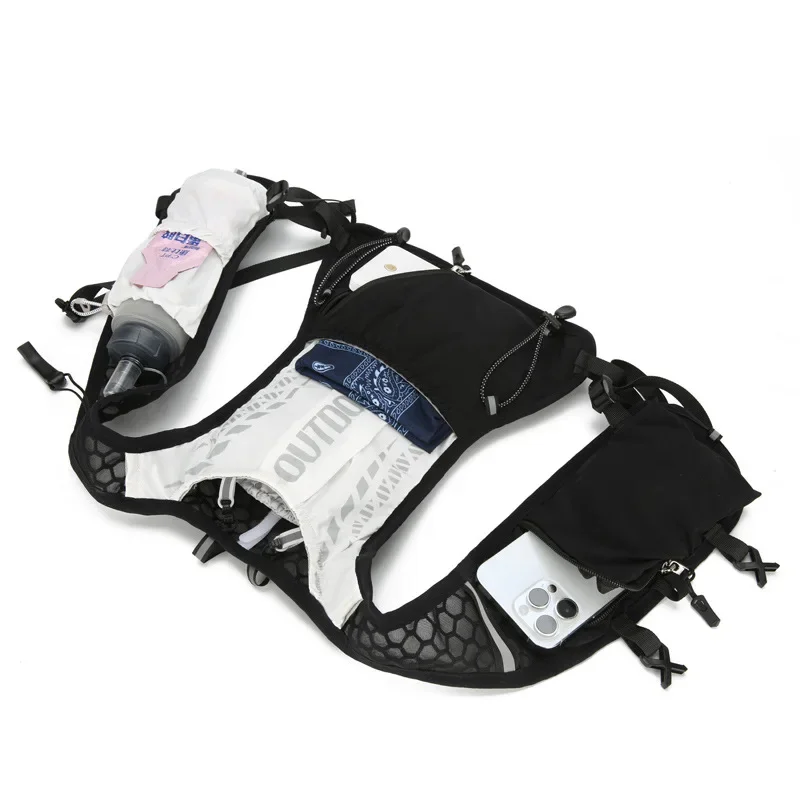 Hardlopen Hydraterend Vest Rugzak Fietsen Hydraterende Rugzak Wandelen Marathon Hydraterend Met 1.5L Waterzak 500ml Waterfles