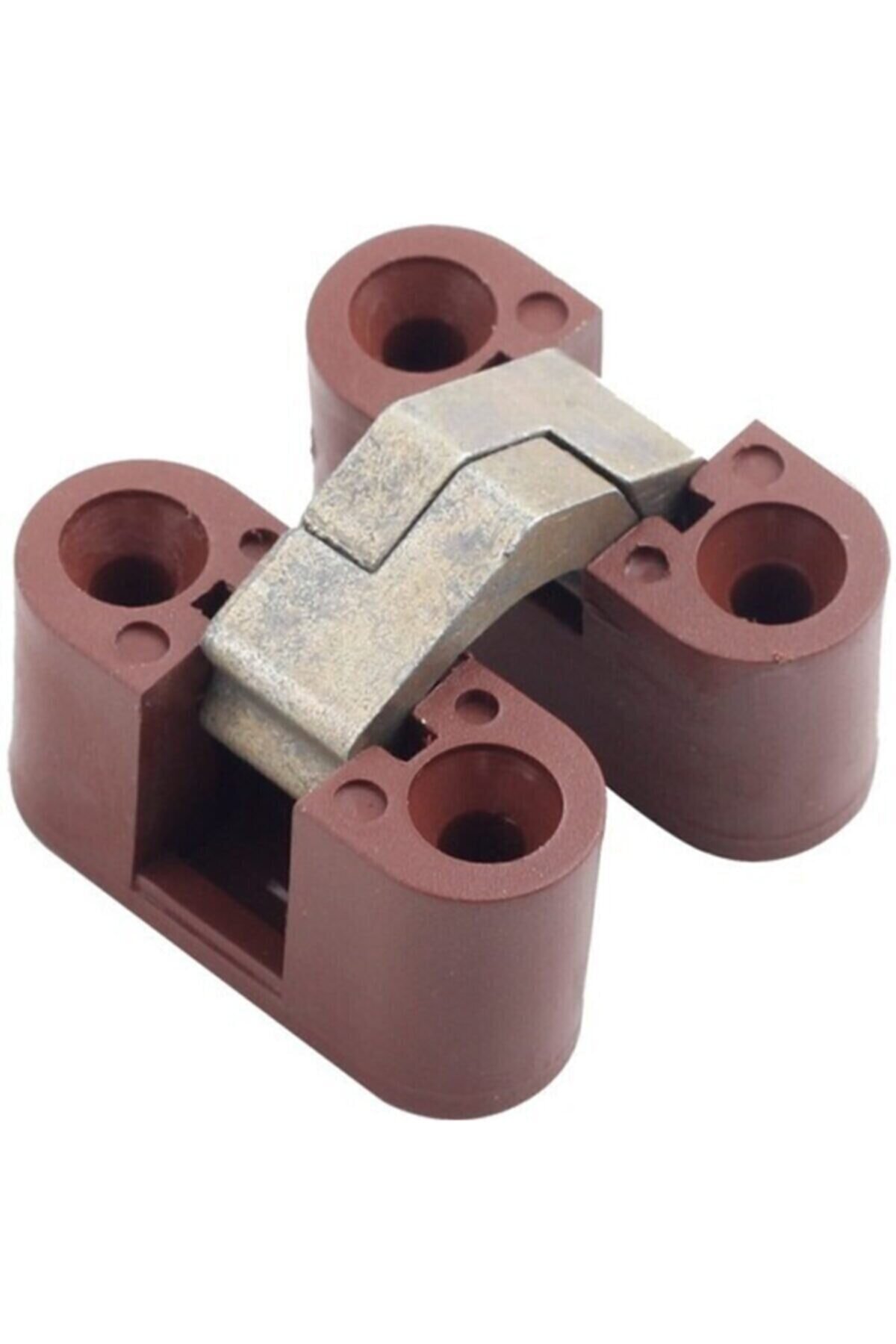 Plastic Table Hinge Oval Break Folding Table Hinge White and Brown Furniture Hardware Fastener Accessory: Brown 1PCS