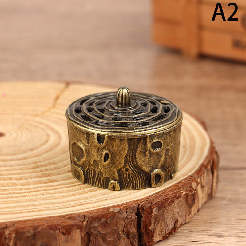 Quemador de incienso de flor de loto, soporte de Buda budista, Mini incensario de sándalo de latón, artesanía de Metal, decoración del hogar: Verde claro