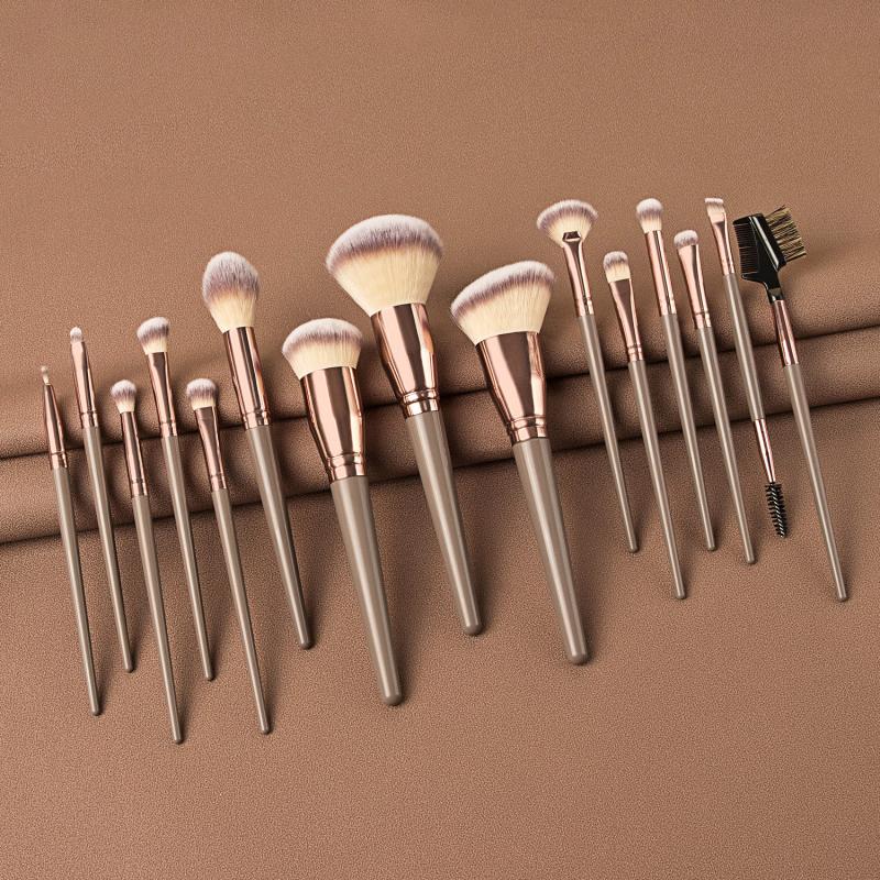Brocha de maquillaje opcional para amigo de la piel, brocha para sombra de ojos, base, polvos correctores, brocha mixta para cara, ojo, labio, herramienta cosmética, 7/10/15 Uds.: 05