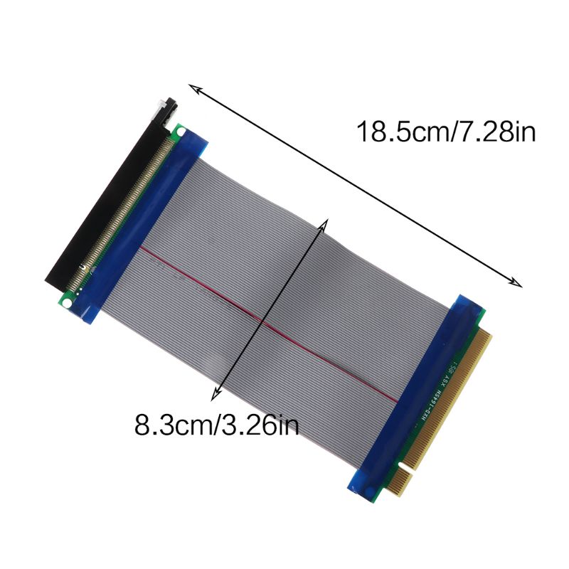 PCIe 16X PCI Express PCI-E 16X à 16X Riser Extender carte adaptateur câble Flexible
