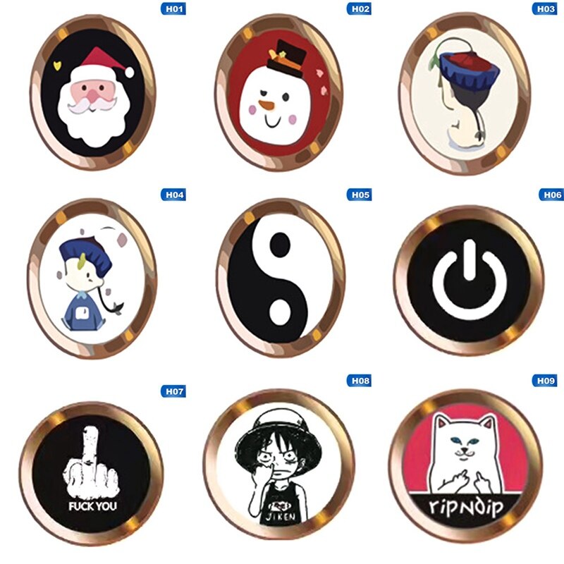 1pcs Cartoon cute Home Button Sticker For iPhone5 5S 6S 7 8 Plus For Ipad air 2 mini Fingerprint Identification Keypad