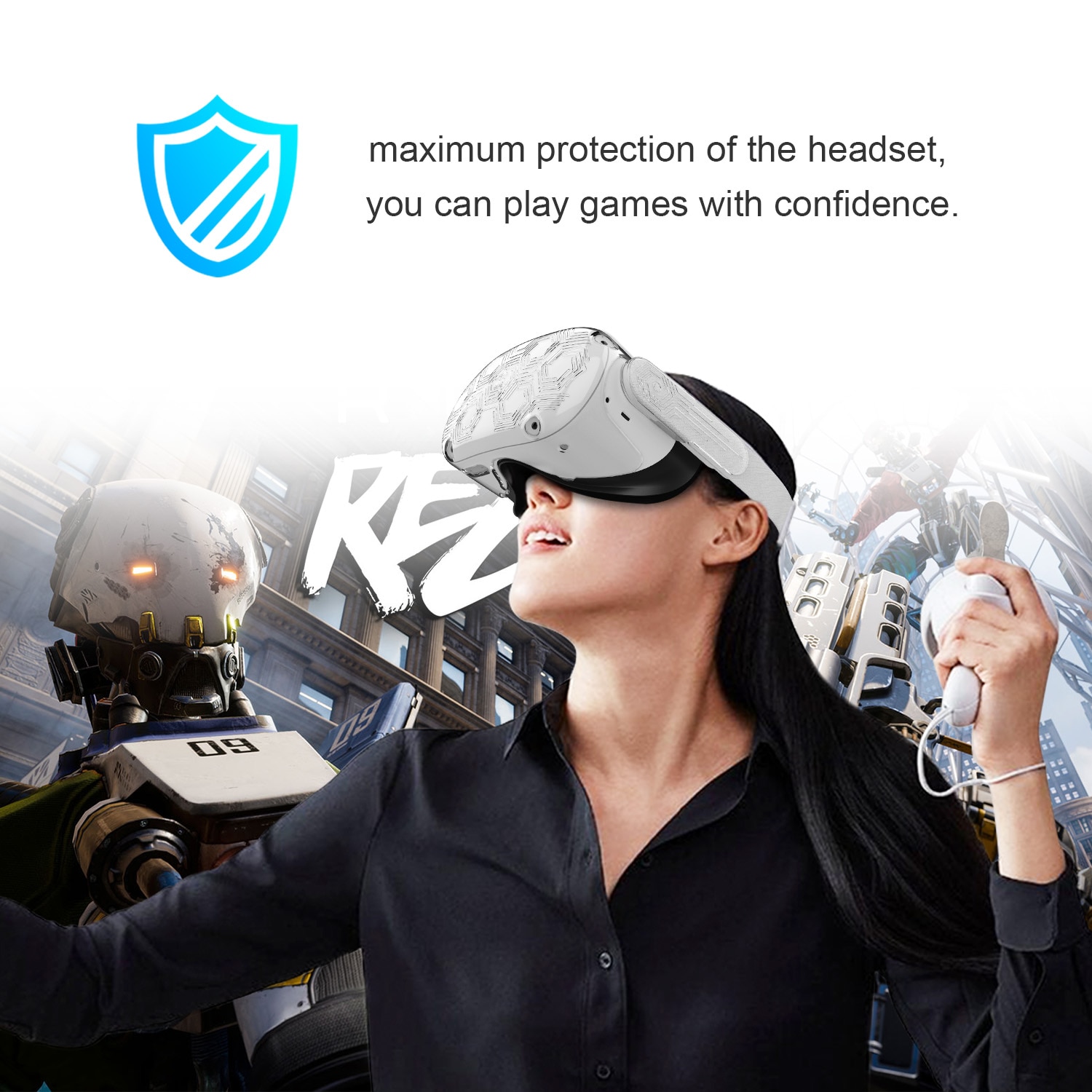 Oculus Quest 2 Vr Headset Cover Beschermende Shell Voor Oculus Quest 2 Headset Accessoires, Voorkomen Botsingen En Krassen