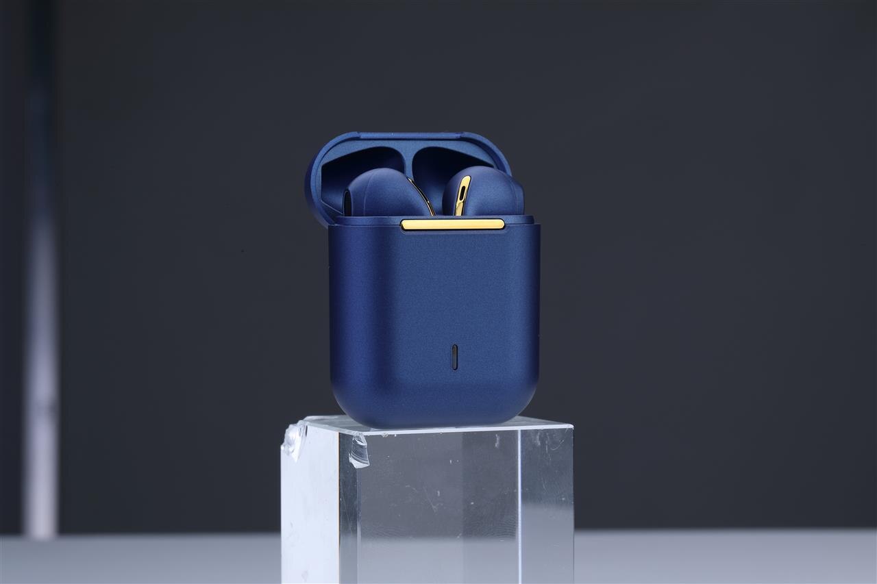 J18 TWS Bluetooth écouteurs sans fil casque pour Smartphone Sports en plein air positionnement tactile Popup stéréo HD micro casques: New J18-Blue