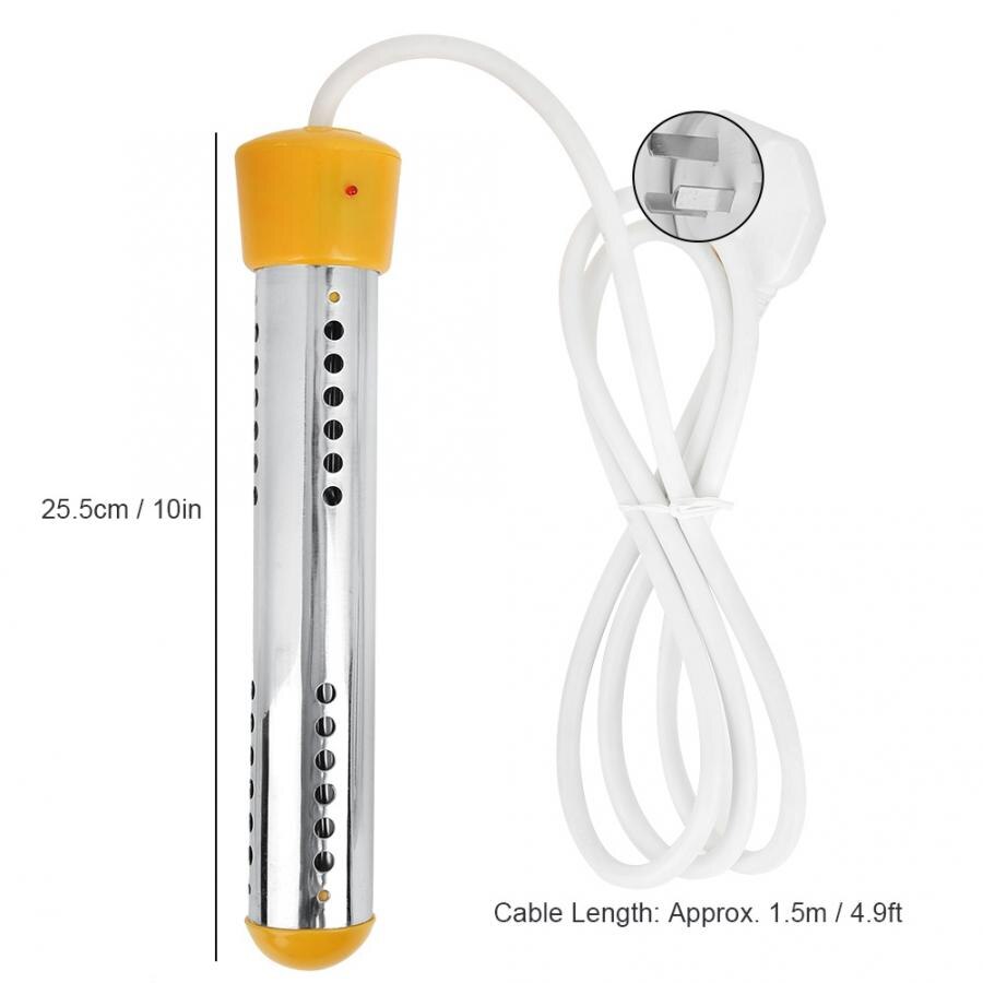 Immersion Heater 1.5m 2000W High Power Protective Cover Immersion Heater Water Heating Rod 220-240V Water Heater