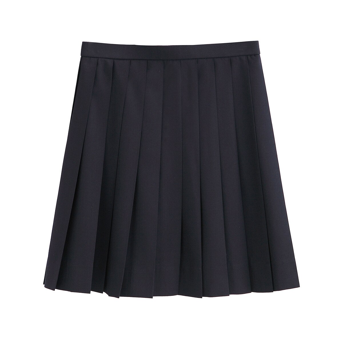 Uniforme japonés JK de estilo escolar, Falda plisada de otoño, azul marino, línea de posicionamiento