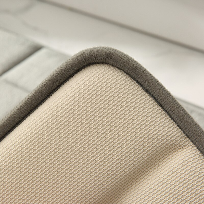 Coral Fleece Badmat Antislip Grijs Wc Matten Set Water Absorberende Badkamer Tapijten Baksteen 3D Deur Entree Vloer tapijt 50x80cm