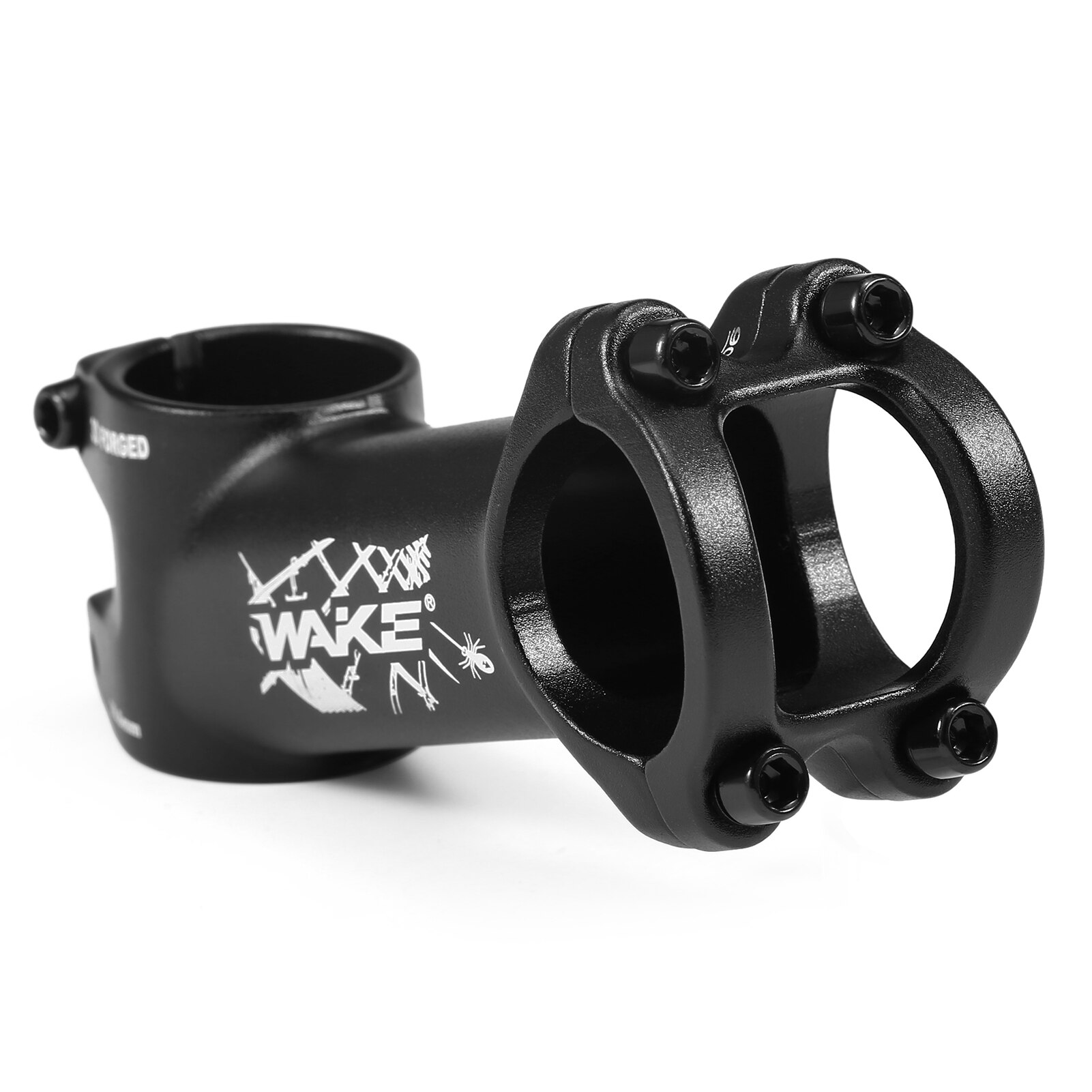 WAKE A001 17 Degree Ultralight Bicycle Stem MTB Road Bike Stem 31.8mm Mountain bike Stem Handlebar Stem 70/80/90/100/110mm