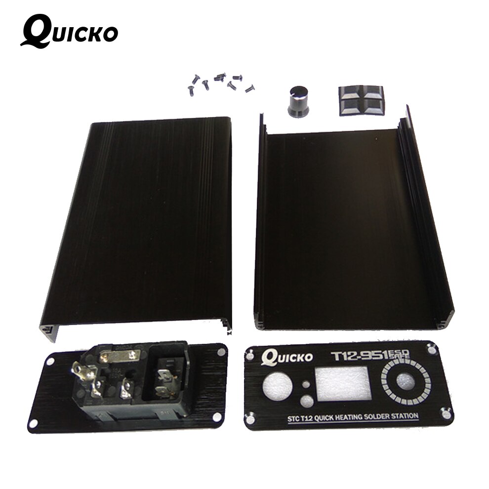 QUICKO-Estación de soldadura Digital LED STC T12, controlador de temperatura, uso para HAKKO T12, interruptor de vibración de mango