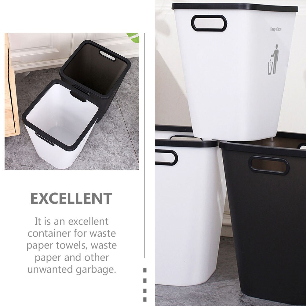 Household Trash Can Office Garbage Can Practical Waste Container Garbage Bin