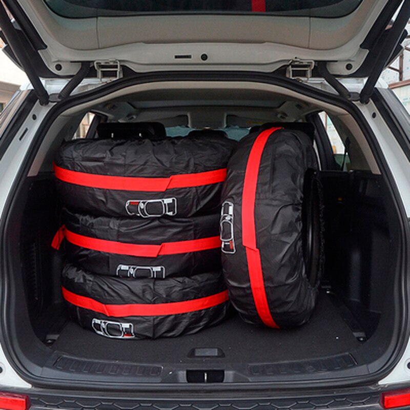 Bil reservedeler dekk deksel oppbevaringspose auto hjul dekk beskytter støvtett vanntett bag polyester deksler s/l dekk tilbehør