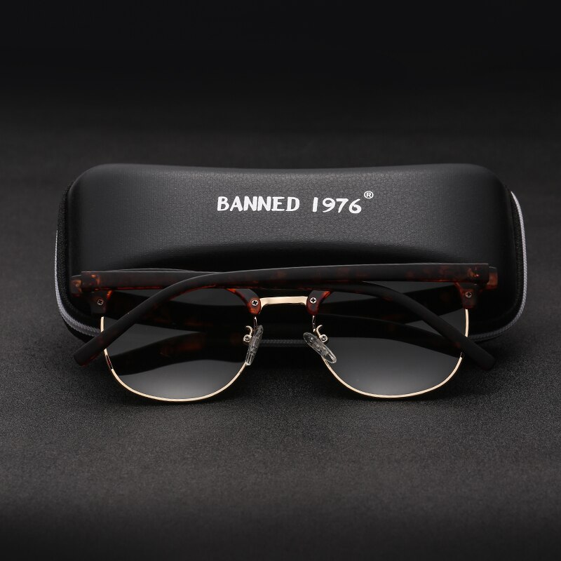 Ronde Zonnebril Coating Retro Mannen Vrouwen Semi Grandado