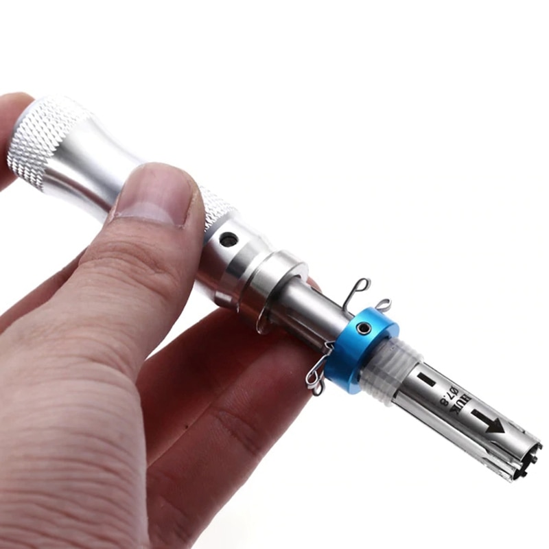 For 3Pcs 7 Pins Adjustable Tubular Lock Pick Stainless Steel Scalloped Pin Relief Smith Lock Tools Full Sets tubular lock pick