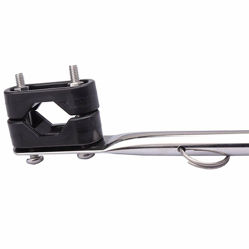 2x 14 tums flaggstångshållare rostfritt stål 7/8 tum 1 tum skenfäste för båt/yacht