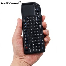 Mini-clavier sans fil, 2,4 GHz, portable avec pavé tactile, 3 en 1, espagnol/russe/anglais, pour PC, ordinateur portable, Notebook, boîte de télévision intelligente