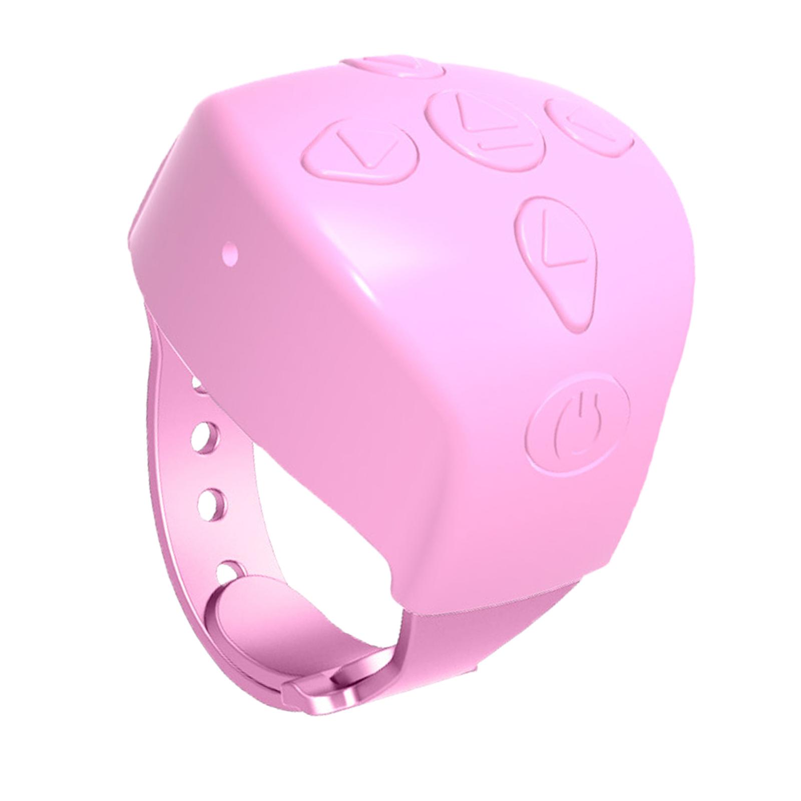 Camera Remote Shutter Smart Wireless Mini Telefoon Selfie Afstandsbediening Sluiter Ring Voor Tabletten Foto &#39;S En Selfies Smartphones: Roze