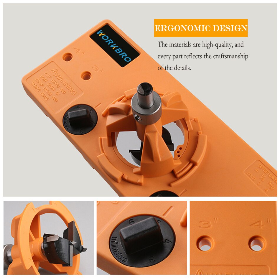35mm Concealed Hinge Jig kit Woodworking Tools suitable for Face Frame Cabinet Cupboard Door Hinges Installation