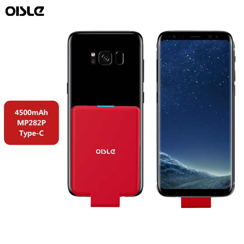 Oisle 4500Mah/Type-C Batterij Charger Case Externe USB-C Power Bank Mini Opladen Case Voor Samsung S8 s9 Plus Note 8 / Nexus 6P