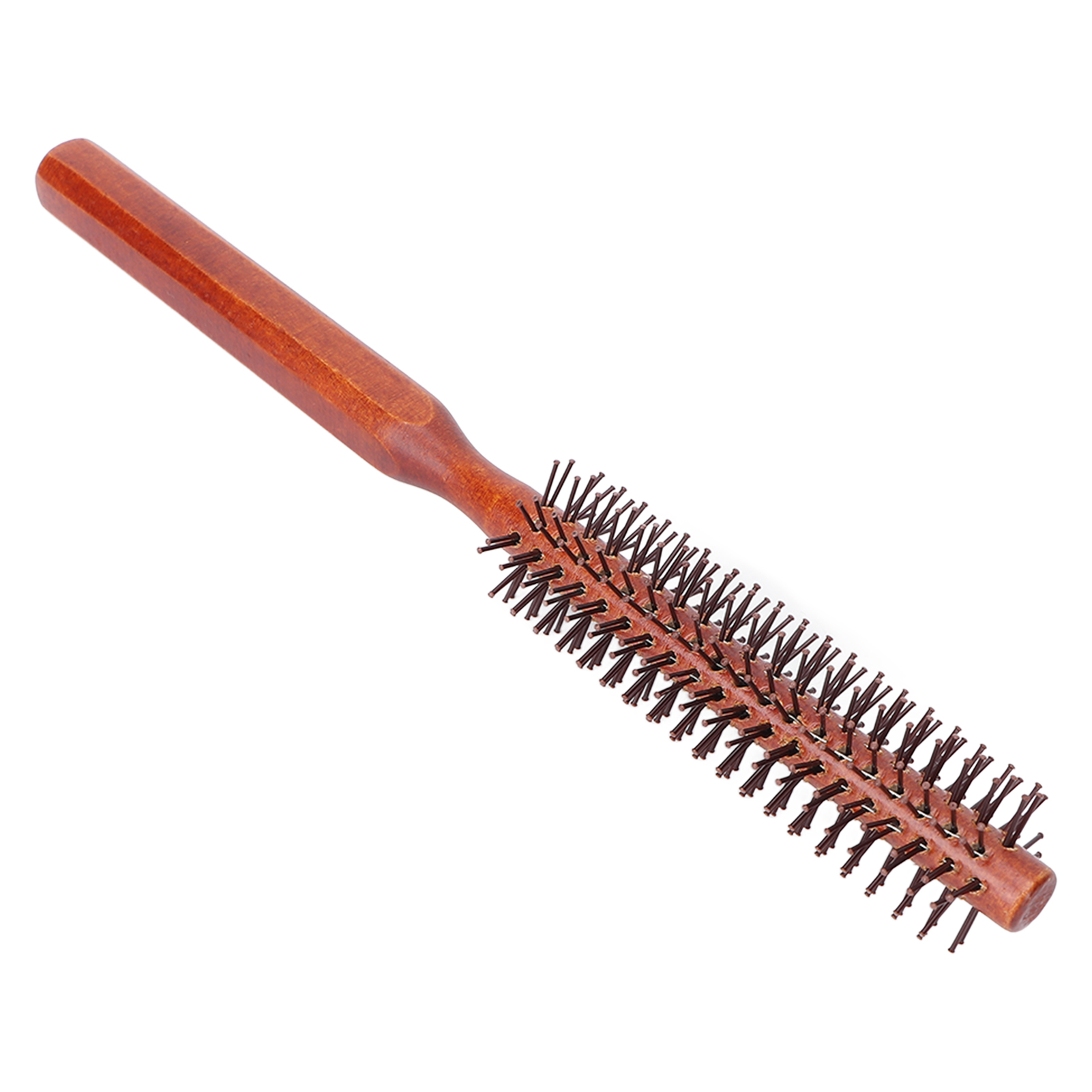 Hårbørste rund hårbørste rund styling hårbørste krøllrull hårbørste liten trebørste unisex til føning hjemmebruk