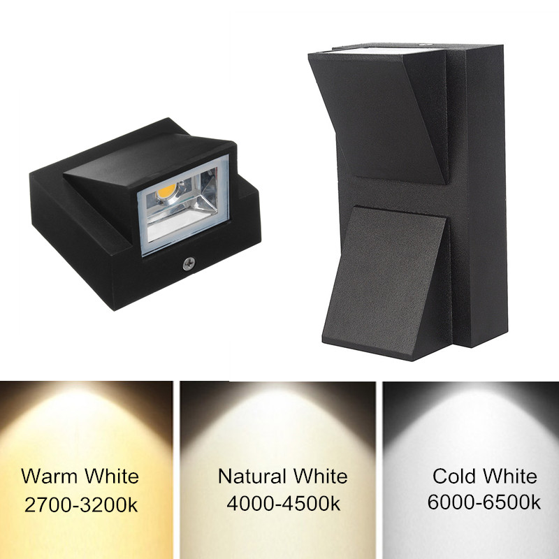 Aluminium Wandlamp Waterdichte Outdoor Led Wandlamp IP65 Tuin Verlichting Lamp Voor Blaker Balkon Decoratie AC110V 220V