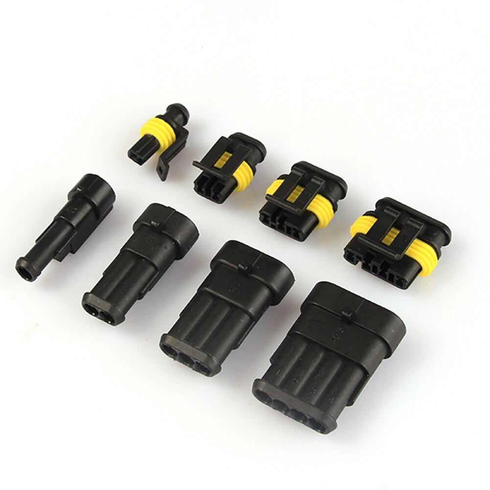 Conectores HID impermeables de 1/2/352 Pines, 26 juegos de cables eléctricos para coche, arnés de camión de 3/4 V 12A, 300 Uds.