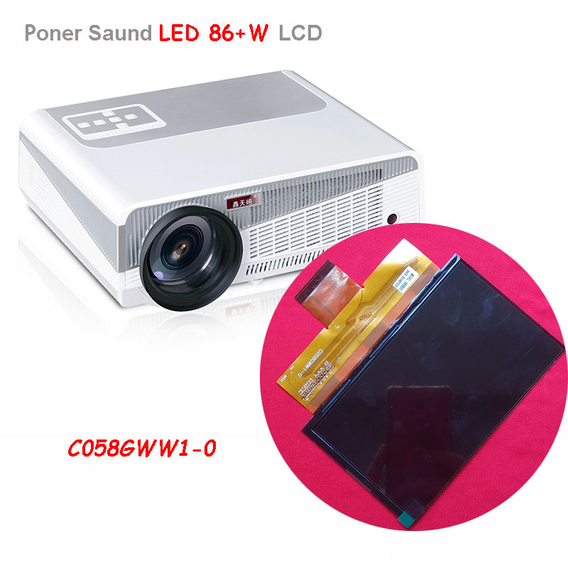 For CL720 CL720D CL760 5.8 inch projector LCD screen C058GWW1-0 resolution 1280x800 for Rigal projector RD-806 RD-808 repair