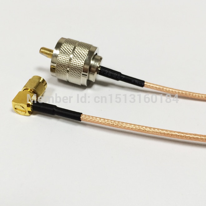 Modem Coaxial Cable RP-SMA Male Plug Right Angle To UHF Male Plug Connector RG316 Cable 15CM 6inch Adapter RF Pigtail