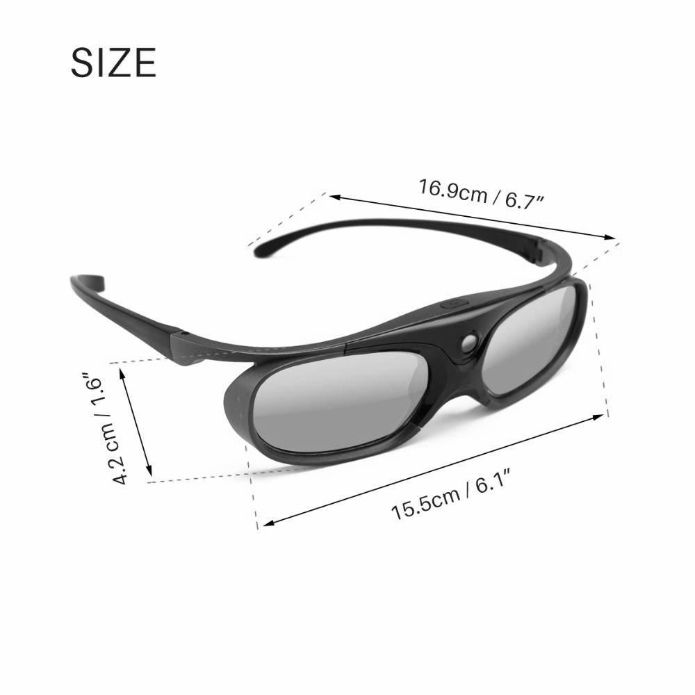 2x aktive lukker 96-144hz genopladelige 3d briller til benq acer  x118h p1502 x1123h h6517 abd  h6510bd optoma jmgo xgimi projektor