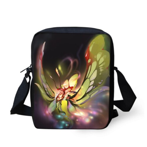 Vlinder Print Vrouwen Messenger Bags Kleine Cross-body Bags Voor Tiener Meisjes Mini Kids Schouder Bolsas Vrouwelijke: Z675E