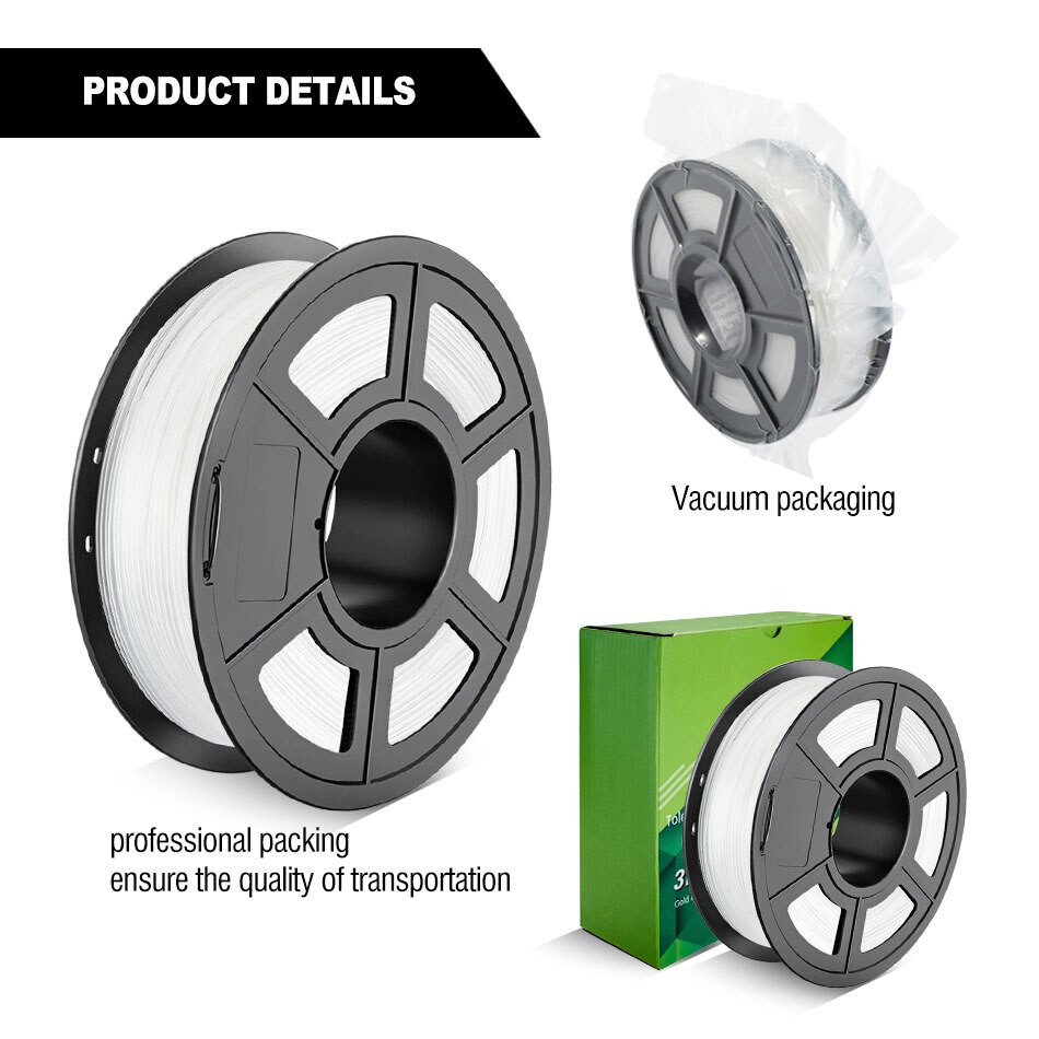 SUNLU PA Nylon V2 3D Printer Filament High tensile Strength Nylon Filament 1.75mm 1KG 3D Printing Material