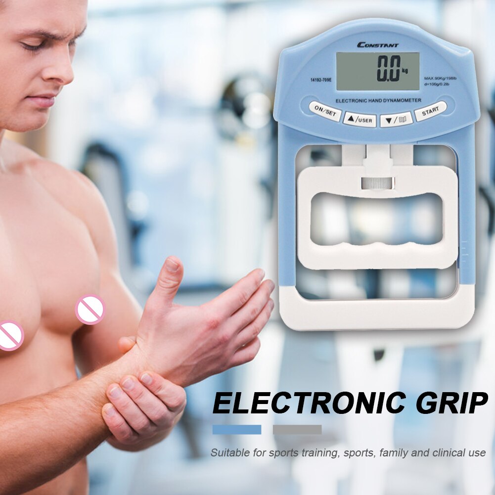 Strength Measurement Meter Dynamometer Grip Strength Measurement Meter Auto Capturing Hand Grip Power 200 Lbs / 90 Kgs