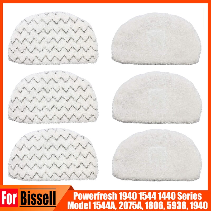 Tampons de nettoyage de rechange lavables, pour Bissell Powerfresh 1940 1544 1440 modèle 1544A 2075A 1806 5938 pièces de nettoyage