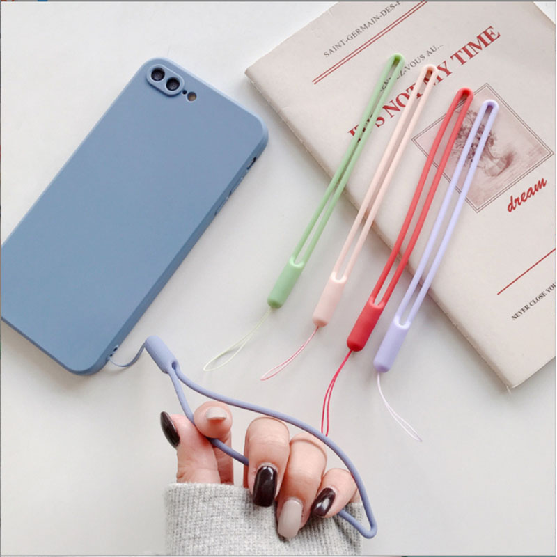 Wrist Straps Hand Lanyard Silicone Charms for Mobile Phone Camera Keys Cord Chain Cute Lanyard Keychain Keycord Hanging Rope