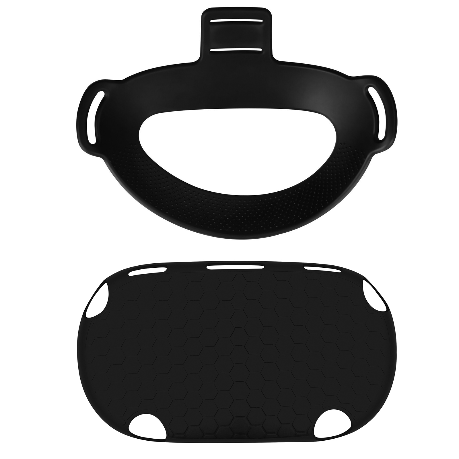 Capa de silicone anti-arranhões 2 em 1, proteção completa para o corpo, com estojo + protetor facial para oculus quest 2 vr: B and B