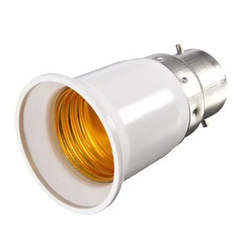 1/5 stk. lampefatninger konverter led-lamper pæresokkel konverteringsholder konvertere  b22 to e27 fatningsadaptere pæreholdere