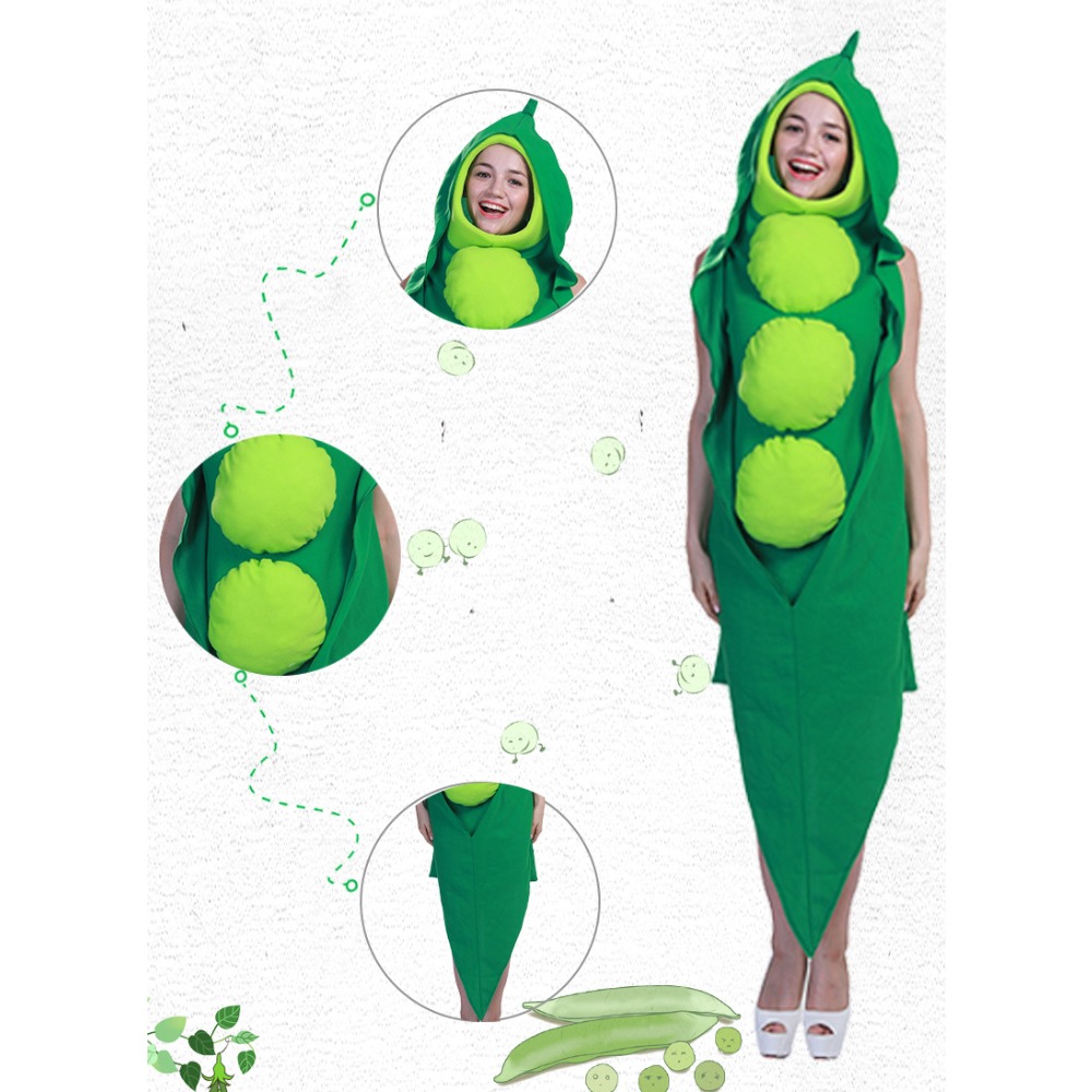 Festival Carnival Vegetable Stage Costume Party Cosplay Food Pea Costume Cosplay Costumes