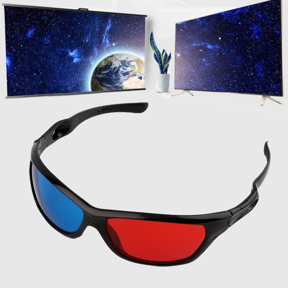 Volwassen Zwart Frame Rood Blauw 3D Bril Voor Dimensional Anaglyph Movie Game Dvd Voor Dimensional Anaglyph Movie Game 3D Bril