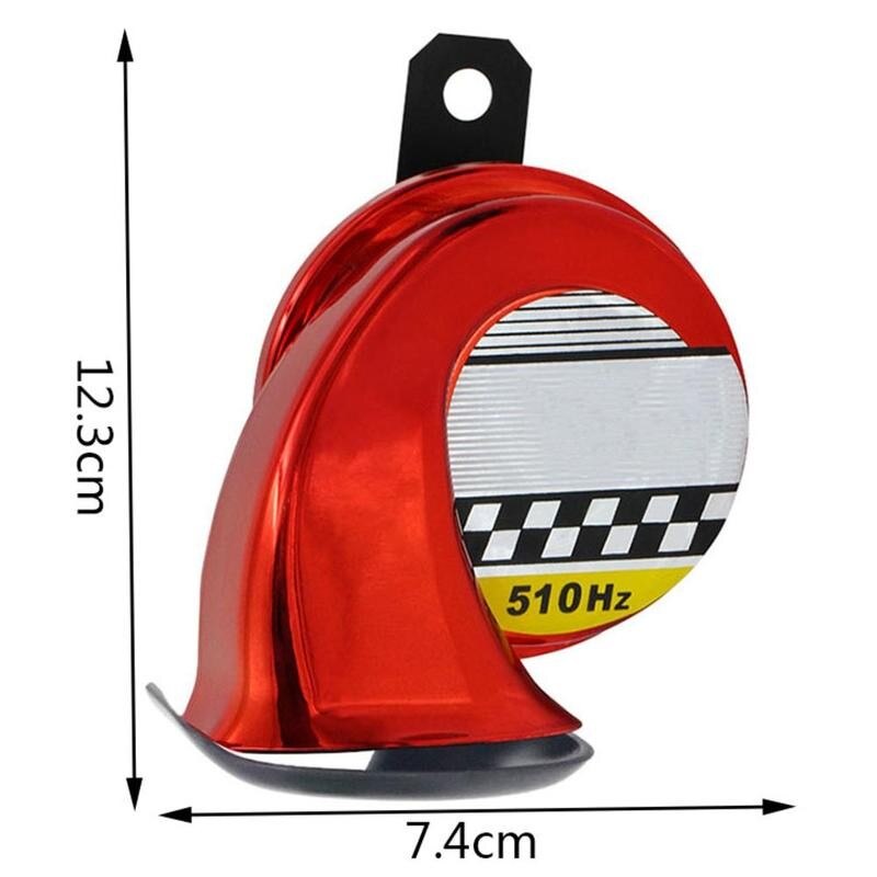 Klaxon Escargot 12V 110dB - Corne D'air électrique étanche Pour Moto, Voiture, Camion, Universel