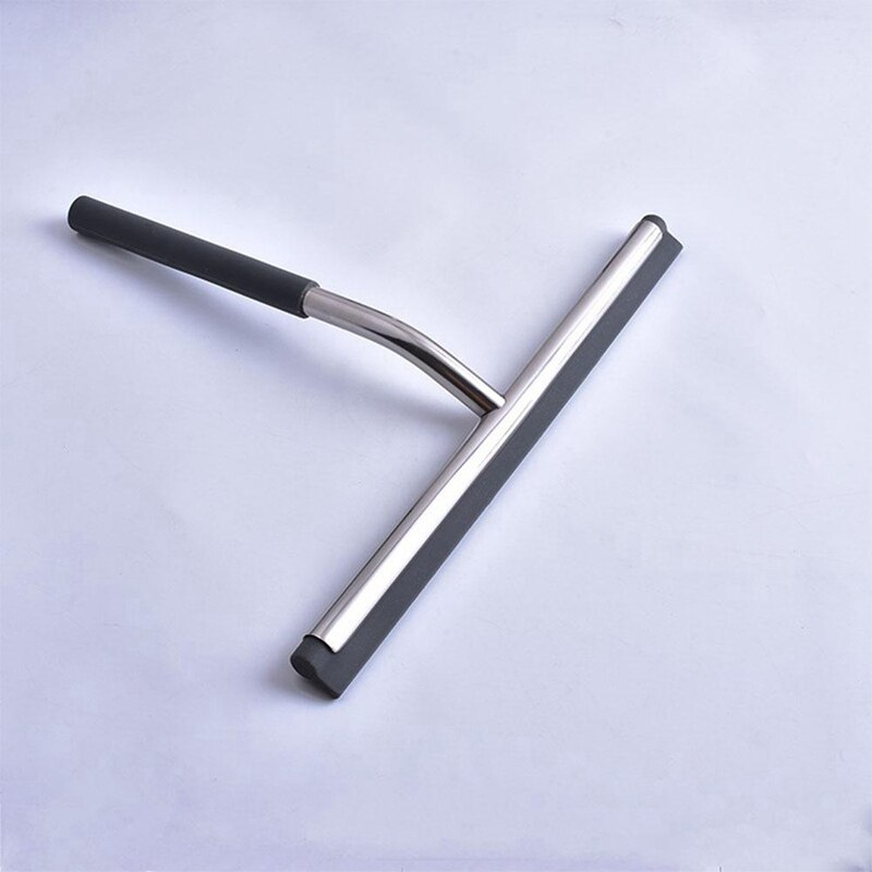 Glass Window Squeegee Cleaner Shower Bathroom Mirror Stainless Steel silicone T-Shaped Wiper