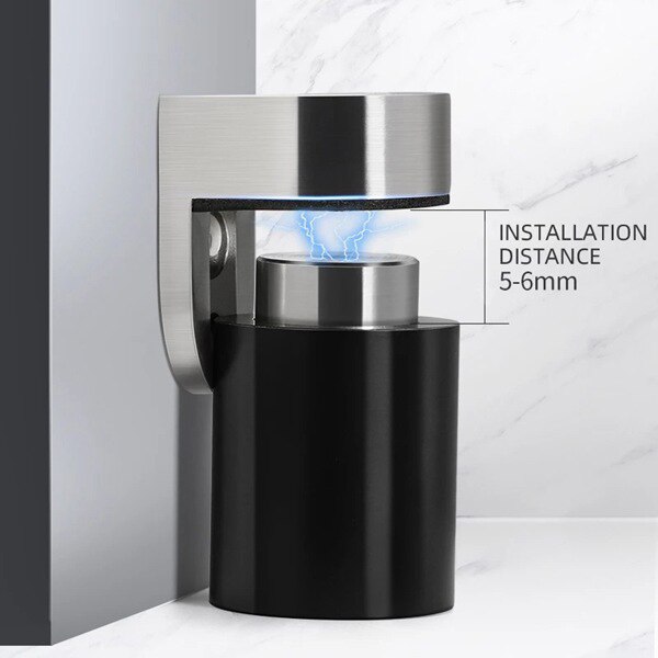 2 Pack Solid Stainless Steel Heavy Door Stop Door Retainer Cylindrical Floating Magnetic Door Stopper Furniture Hardware